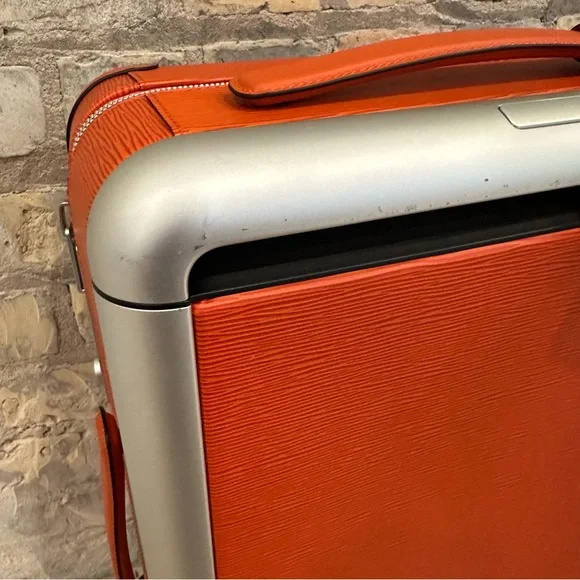 Orange Louis Vuitton Horizon 55 Rolling Suitcase - Picture 7 of 16